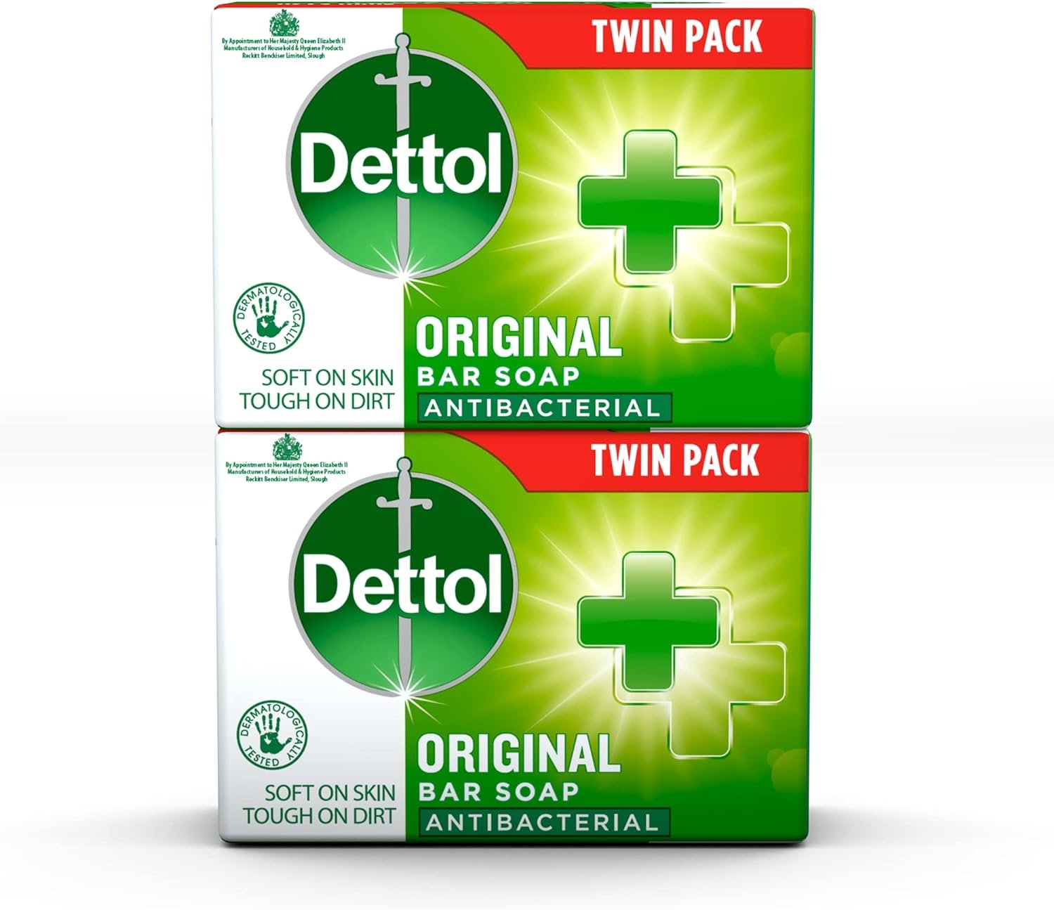 Dettol Soap Original Antibacterial Bar 2 Pack 100g x 2
